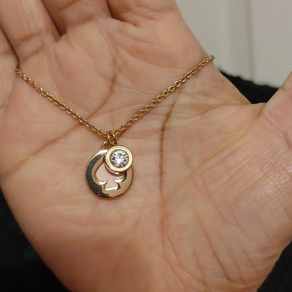 Kate Spade Spot The Spade Charm Pendant Necklace - Picture 2 of 4